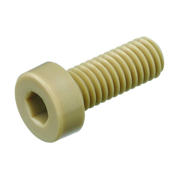 六角穴付低頭ボルト(ポリエーテルエーテルケトン PEEK・全ねじ) M6-10 PEEK/LC M6-10 1点
