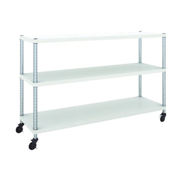 フェニックスラック 1500X450 3段 U車輪付 W色 PER-3543-U125-W 1