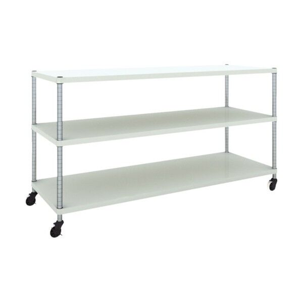 フェニックスラック 1800X600 3段 U車輪付 W色 PER-3663-U125-W 1