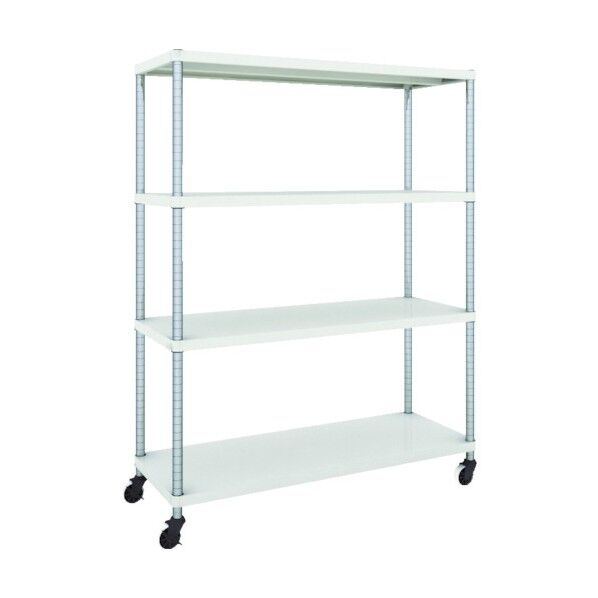 フェニックスラック 1200X450 4段 U車輪付 W色 PER-5444-U125-W 1