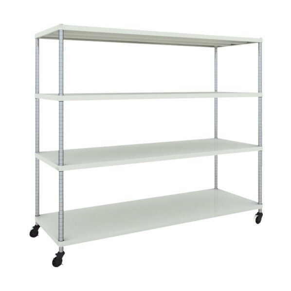 フェニックスラック 1800X600 4段 U車輪付 W色 PER-5664-U125-W 1