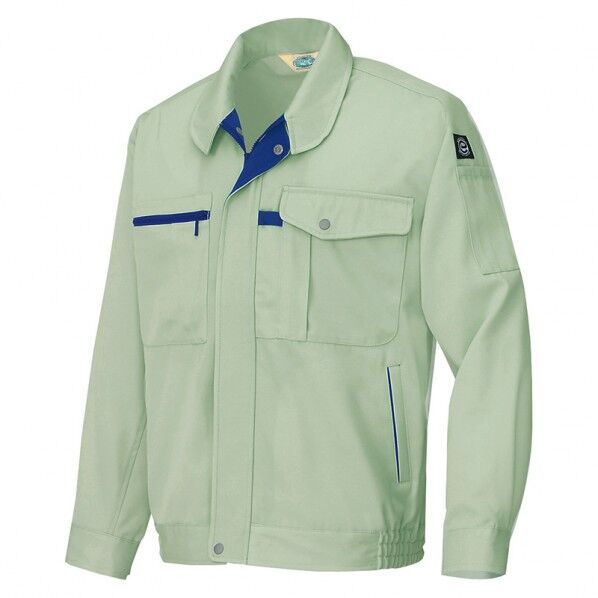 エコ交織マルチワーク 長袖ブルゾン（男女兼用） 005アースグリーン 4L 6360 1点