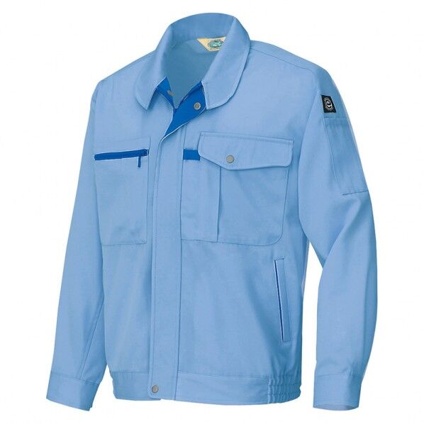 エコ交織マルチワーク 長袖ブルゾン（男女兼用） 007サックス L 6360 1点