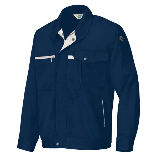 エコ交織マルチワーク 長袖ブルゾン(男女兼用) 008ネイビー 5L 6360 1点