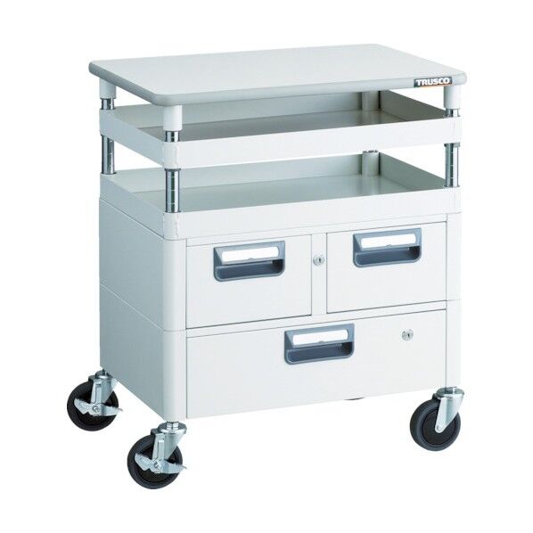 フェニックスワゴン (省音タイプ・1段・2列引出し付・天板あり)