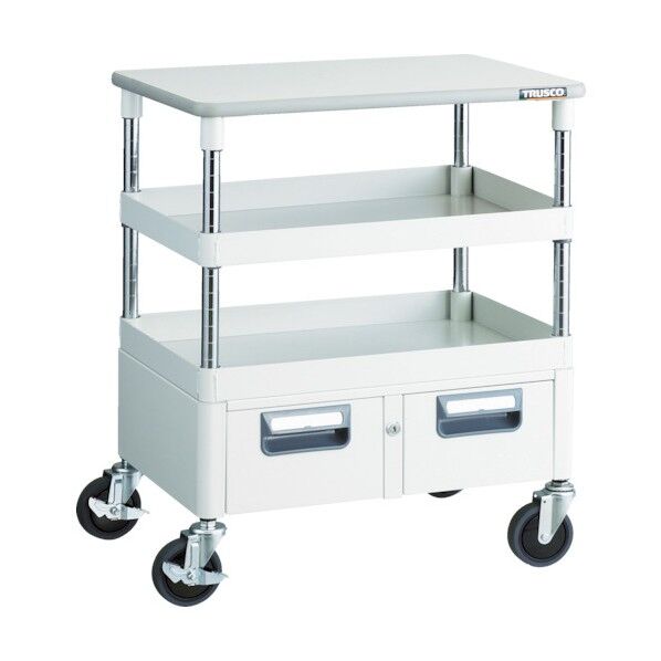 フェニックスワゴン (省音タイプ・2列引出し付・天板あり)