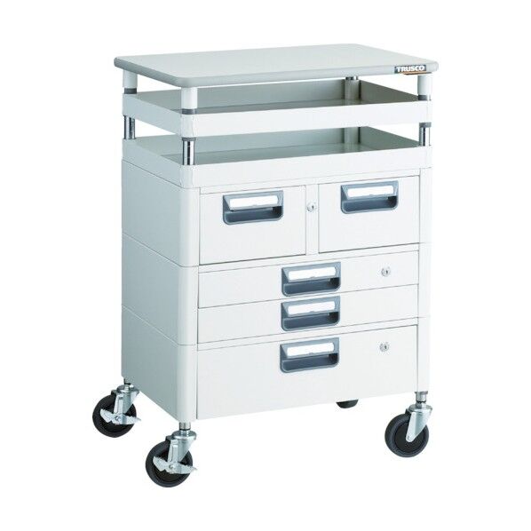 フェニックスワゴン (省音タイプ・1段・2段・2列引出し付・天板あり)