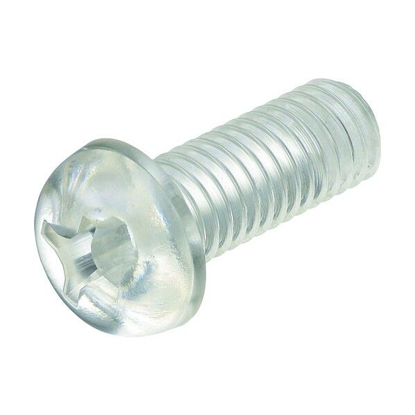 ポリカーボネート 十字穴付ナベ小ネジ M6-12 PC/PH M6-12 500個