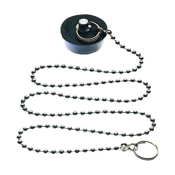 バス用クサリ付ゴム栓 D 35mm d 30mm H 15mm PH29-35 1点