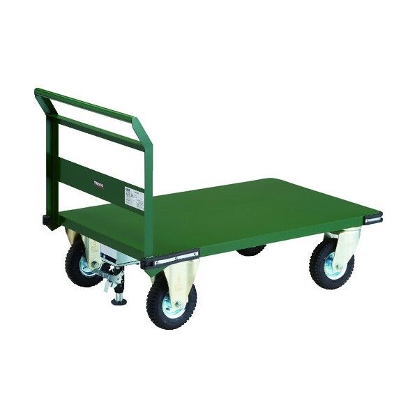 鋼鉄製運搬車(固定ハンドルタイプ・空気入タイヤ) ロックストッパー付