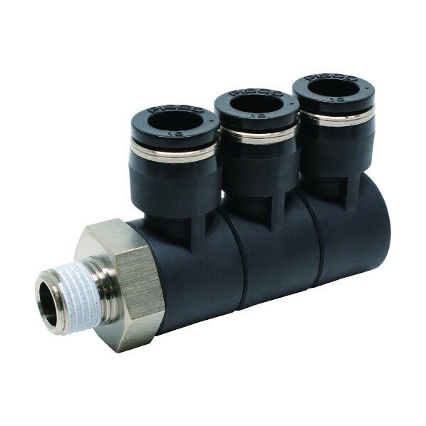 チューブフィッティングトリプルユニバーサルエルボ