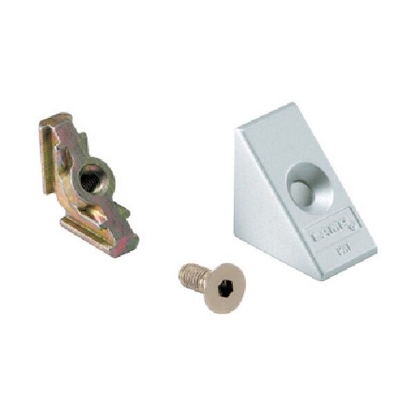 スガツネ工業ASジョイント先入8ミリ溝用(120-040-490) シルバー PJ-80 1