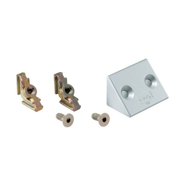 スガツネ工業ＡＳジョイント先入８ミリ２本溝用タップ穴付（１２０－０４０－５５３ シルバー PJ-80W30T 1