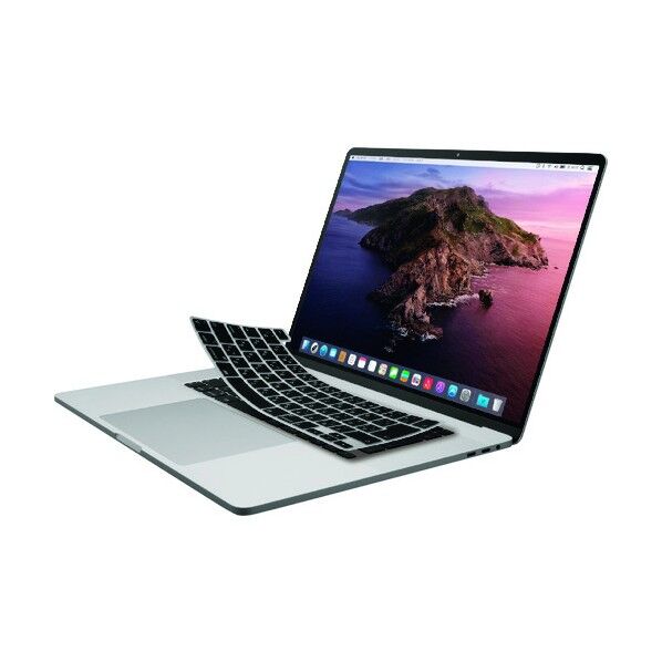 キーボードカバー シリコン MacBook Pro 16inch 半透明 ブラック PKS-MBP16CBK 1点