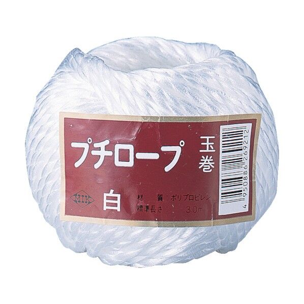 石本 プチロープ玉巻30m白 97 x 92 x 80 mm PL-3