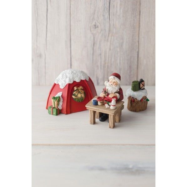 レジンクリスマスキャンプシーン3P CT -760 1セット