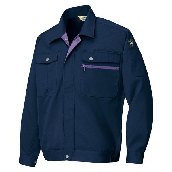 エコT/C ニューベーシック 長袖ブルゾン(男女兼用) 008ネイビー BLL 6380 1点