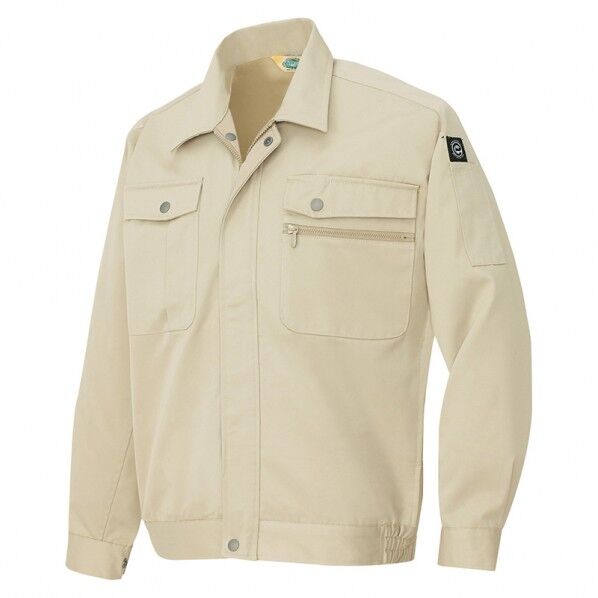 エコT/C ニューベーシック 長袖ブルゾン（男女兼用） 102ベージュ SS 6380 1点