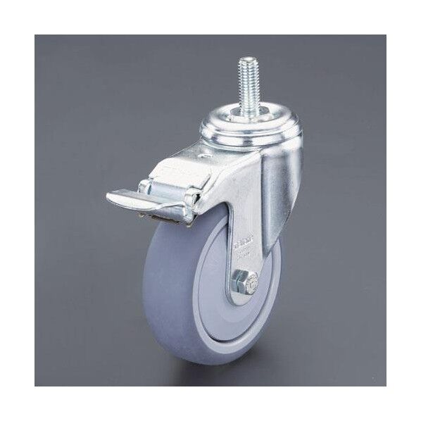 エスコ(esco) 75mm/M10 キャスター(自在･ねじ･ブレーキ付) EA986GQ-12...