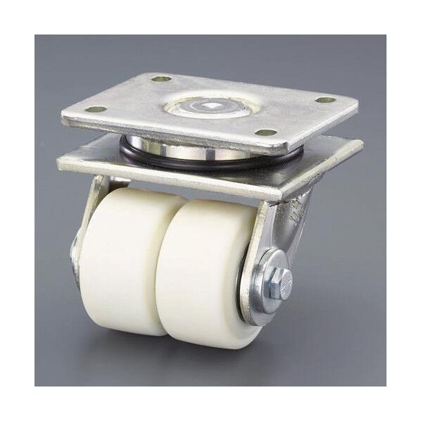 エスコ キャスター(自在金具・ツインホイール) 100mm EA986KX-12 1