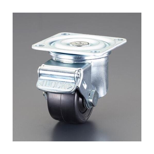 キャスター(自在金具･低床重荷重･ブレーキ付)