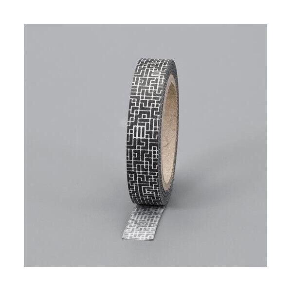8.0mmx 5m 目隠シセキュリティテープ(地紋/黒)
