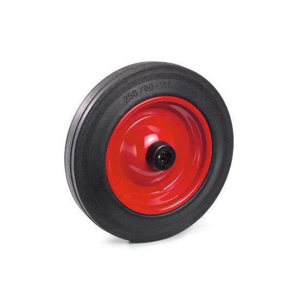 250x 60mm ソリッドラバータイヤ(スチールホイール)