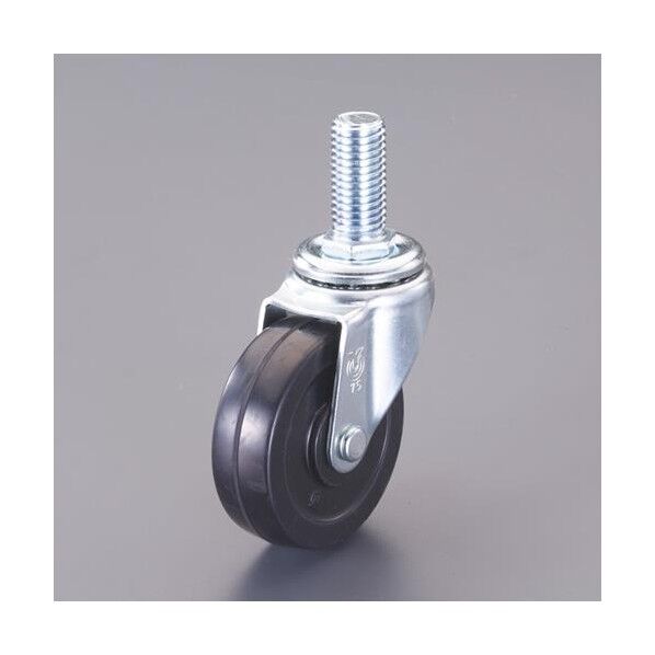 φ100mm 自在キャスター(ゴム車/ブレーキ無)