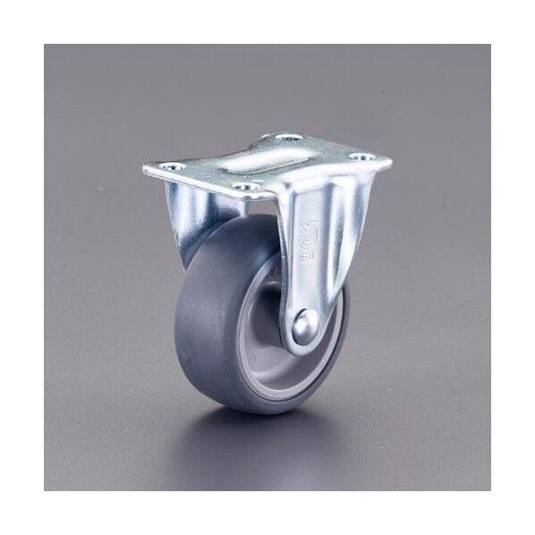 キャスター(固定金具・エラストマー車輪) 65mm EA986PF-85 1個