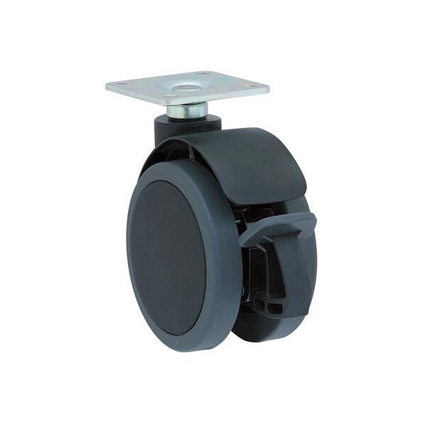 100mm キャスター(プレート式/ブレーキ付/振動吸収)