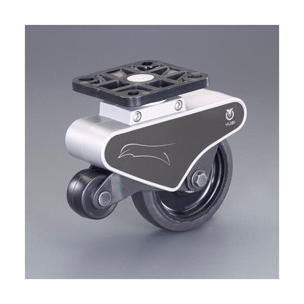 125mm 段差乗越エキャスター2個(ベース 108x108mm)