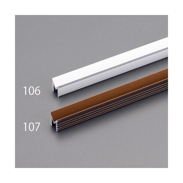 9x2000mm 戸車用レール(A型/アルミ製/シルバー)