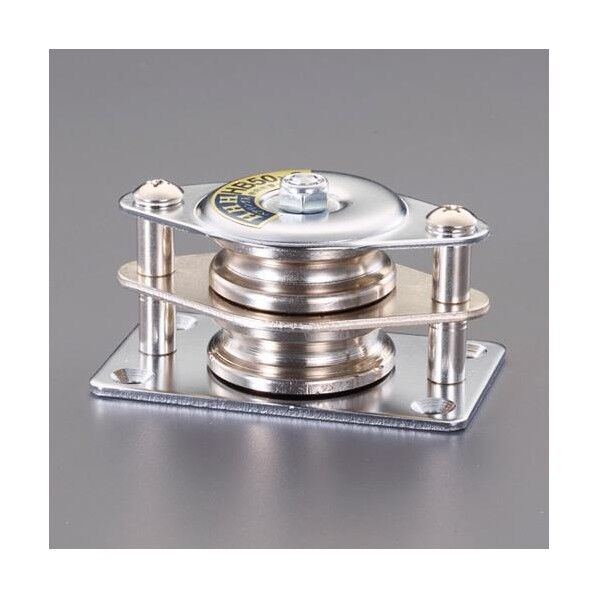 50mm/125kg 横型固定滑車(2車/ベアリング)