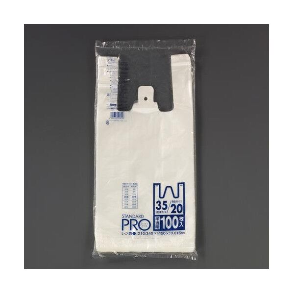 210/340x450mm 手提ゲ袋(半透明/HDPE