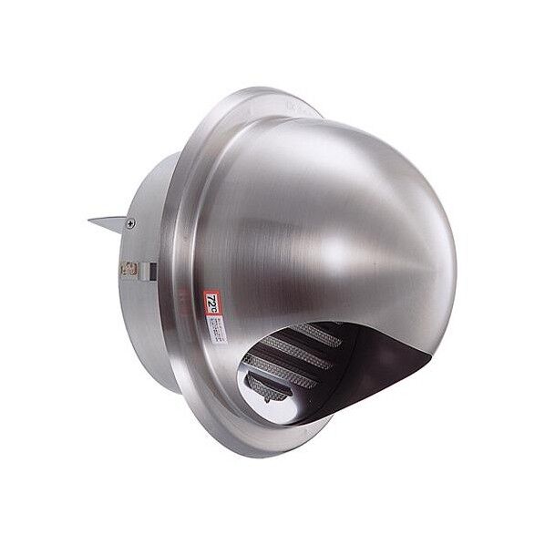 197-217mm 丸型ガラリ(防火ダンパー・フード付/SUS