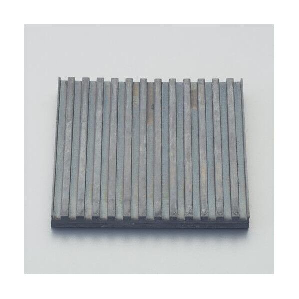 100x100x10mm ゴム板(両面筋入/黒) EA997XC-93 1枚