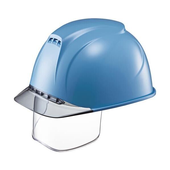 ヘルメット(通気孔/ワイドシールドレンズ付/青)