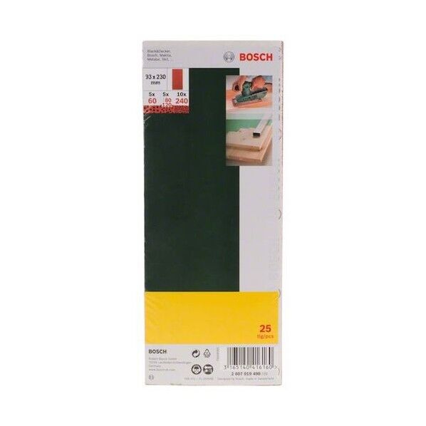 ボッシュ オービタルペーパーセット 98x235x25mm PR-PSSM25 25枚