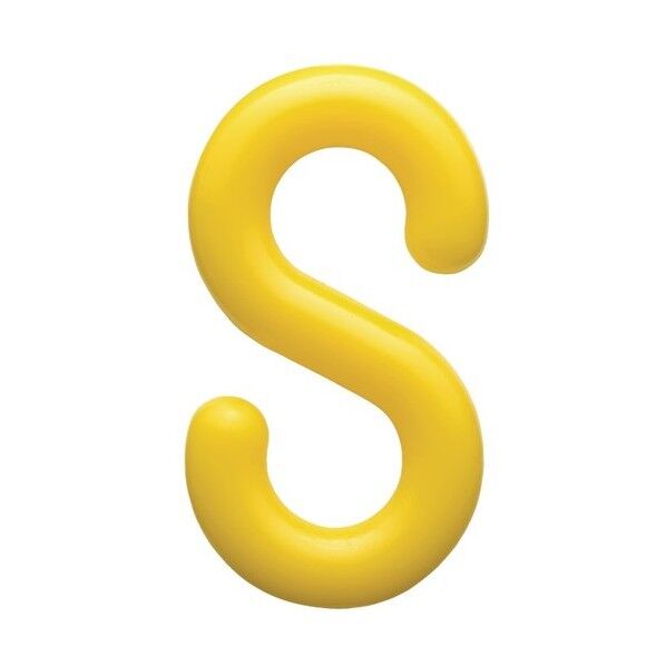 プラ Sフック 50入 PSH80 黄 1個