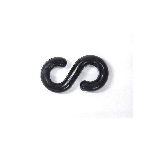 Sフック 6mm(兼4mm) 黒 PSH60-BK 50個