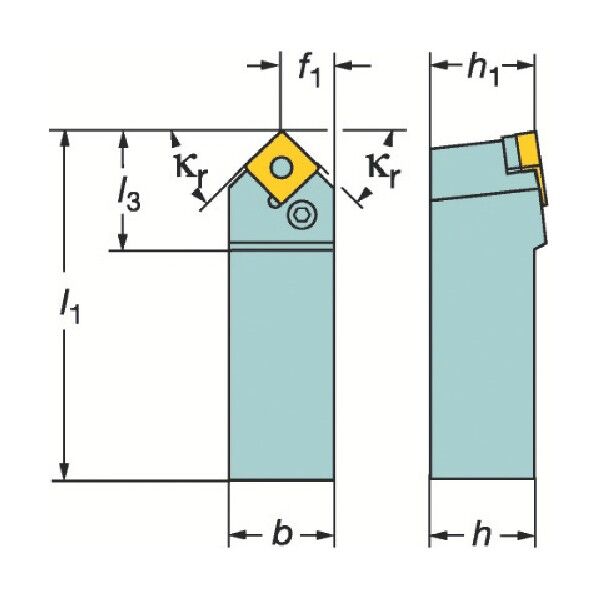 T-Max P ネガチップ用シャンクバイト PSDNN 1