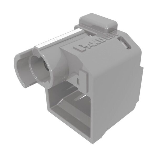 パッチコードロック(LANケーブルロック) ライトグレーり 専用工具5個付き PSL-DCPLRE-IG-C 100個