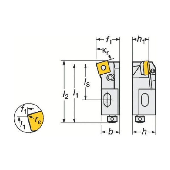 T-Max P ネガチップ用シャンクバイト PSKNR 1