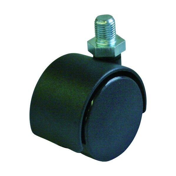 双輪キャスター自在車50径ナイロン車輪M12×14P1.25 74 x 45 x 58 mm PT-50T-M12 1