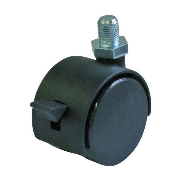 双輪キャスターS付自在車50径ナイロン車輪M8×15 44 x 73 x 63 mm PT-50TS-M8 1