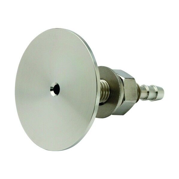 飾りピトー管(飾り静圧管) SUS製 プレート面の仕上げ:切削仕上げ 適用壁厚さ10~30mm