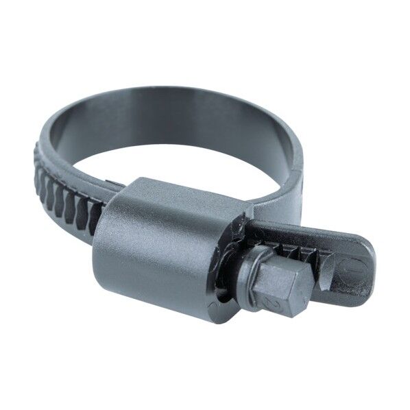 HCL Fasteners社 樹脂製ホースバンド Ezyclamp 締付径25.0~50.0mm 対辺8.0mm ナイロン12 PWD-13-50-SC-PA12-BK 1点