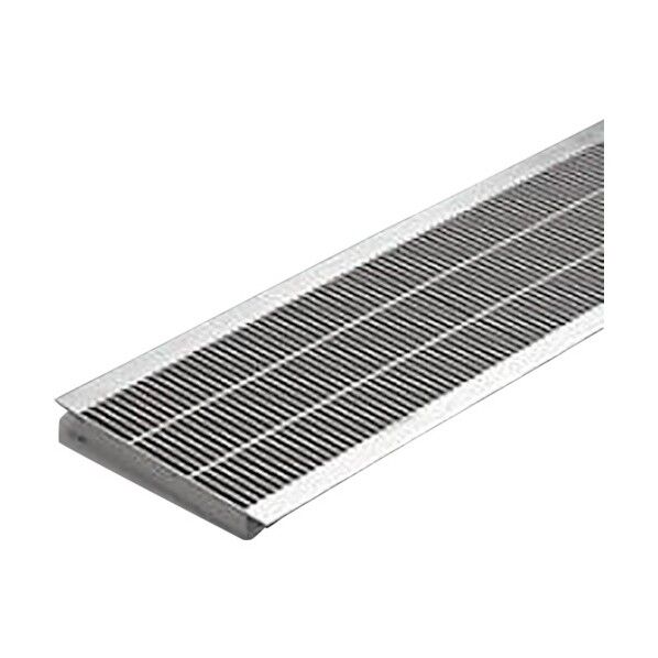 スチール製グレーチング 細目プレーンタイプ 歩道U字溝用 クッション付 QSHU-P-1819 1点