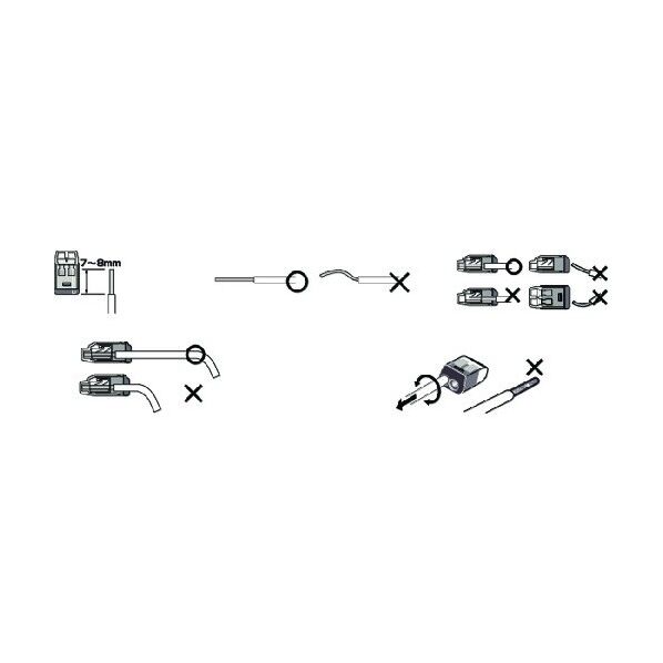 ニチフ 細線用差込コネクタ極数2 QLX MC-2 50個