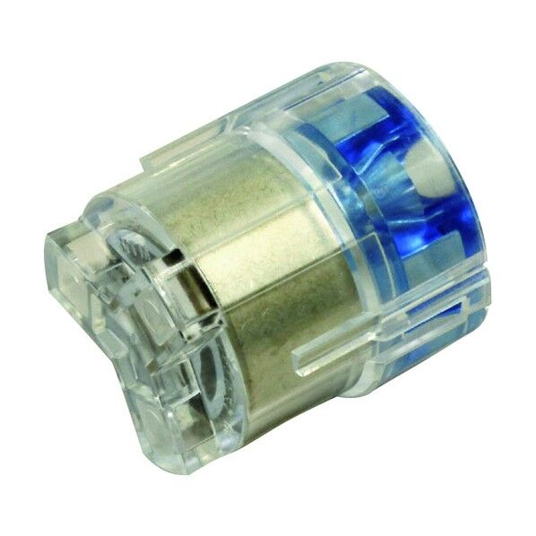 クイックロック 差込形電線コネクタ(Φ2.0・2.6用) 極数3 青透明 QLXL 3 20個